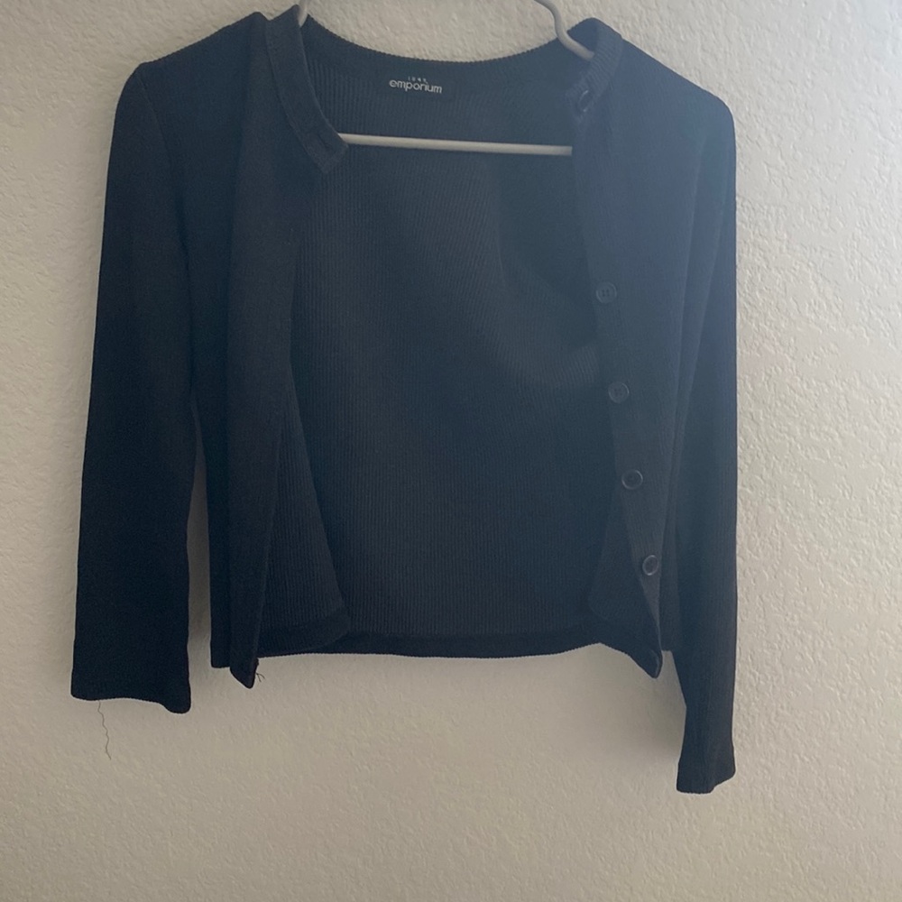 Black Knitted Cardigan